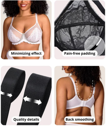 Full Coverage Underwire Minimizer Bra